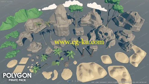 大型海盗风格游戏物资环境3D模型UE4游戏素材资源的图片3