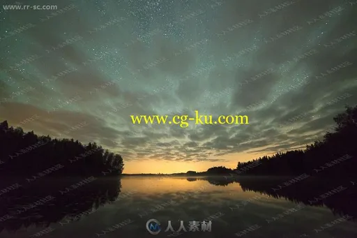 夜空星光自然景观增强蓝色调后期特效PS动作的图片3