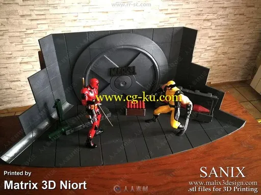 X战警对战死侍3D模型合集的图片1