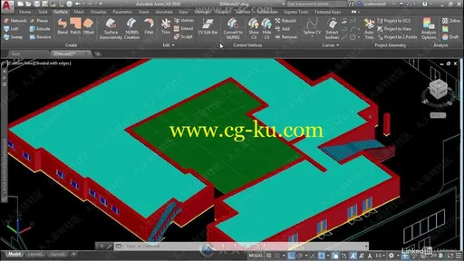 AutoCAD三维建筑建模技术训练视频教程的图片2