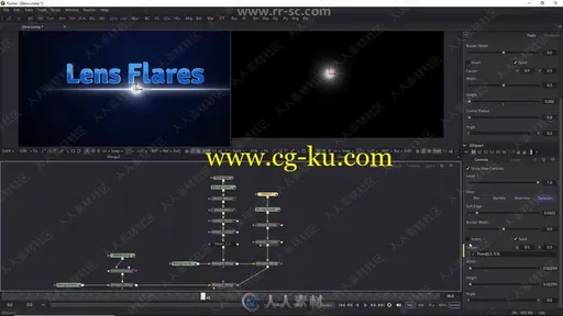 Blackmagic Fusion 9创意光晕特效制作视频教程的图片3