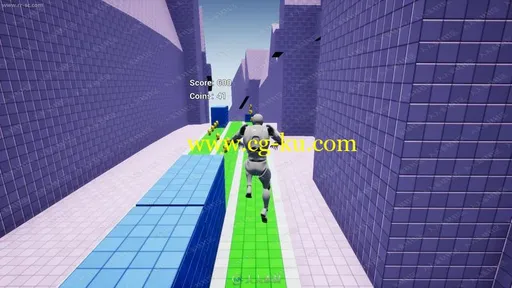无尽奔跑闯关游戏蓝图Unity游戏素材资源的图片1