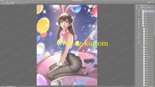 梁星超细致CG人物角色绘画过程2017年07月视频教程的图片3