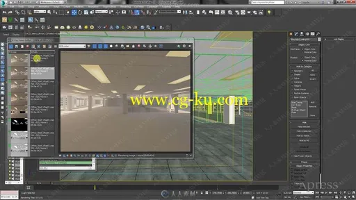 3dsmax中Vray室内照明渲染工作技巧视频教程的图片3