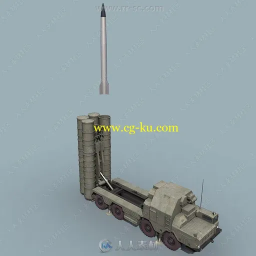 25组高品质俄罗斯导弹发射器武器3D模型合集的图片3