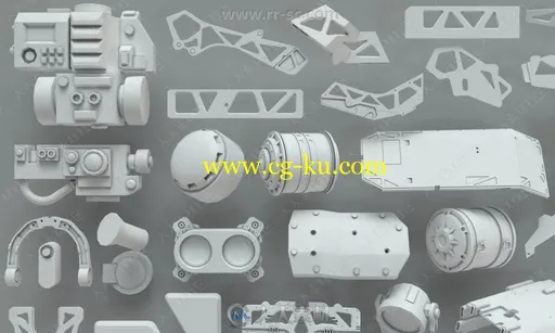 268组高品质金属机械零件3D模型合集的图片4