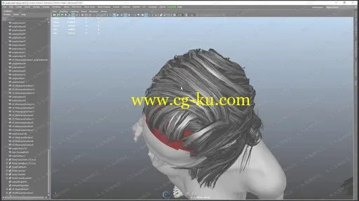 CGMA3D游戏人物角色毛发ZB制作视频教程的图片3