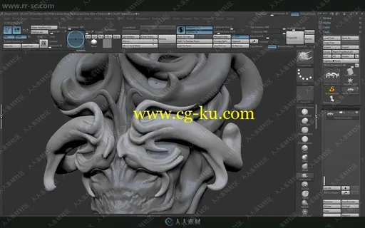 ZBrush超精细艺术雕刻工作流程视频教程的图片1