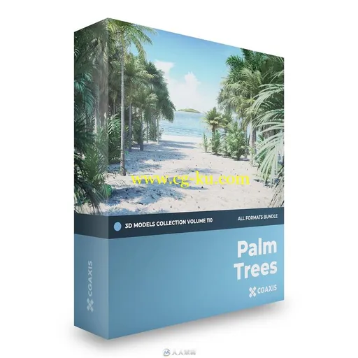 70组高精度棕榈树植物3D模型合集 CGAxis第110期的图片1