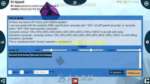 文本语音即时转换音效工具Unity游戏素材资源的图片2