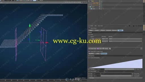 Cinema 4D中Fields动画隆器特效视频教程的图片3