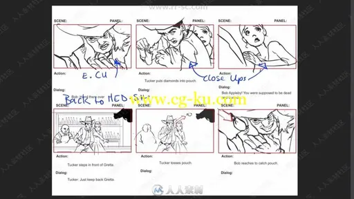 电影动画故事板艺术训练视频教程的图片1