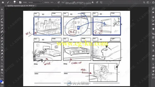 电影动画故事板艺术训练视频教程的图片2