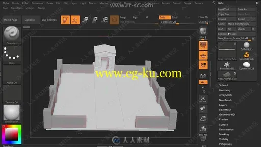 ZBrush超精细墓地游戏场景制作视频教程第三季的图片1