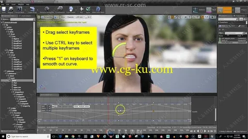 Unreal虚幻引擎游戏角色面部动画技术视频教程的图片1