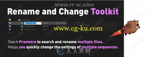 Rename and Change Toolkit批量重命名PR插件V1.0版的图片2