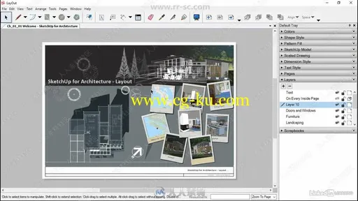 SketchUp中LayOut使用技术训练视频教程的图片1