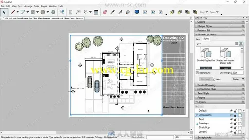 SketchUp中LayOut使用技术训练视频教程的图片2