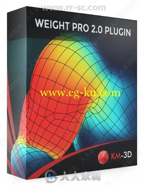 KM-3D Weight Pro骨骼调整结构拓扑3dsmax插件V2.01版的图片1