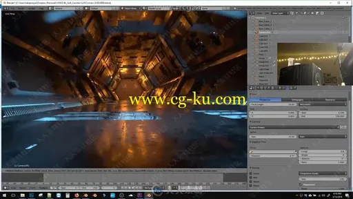 Blender科幻隧道场景实例制作视频教程的图片1