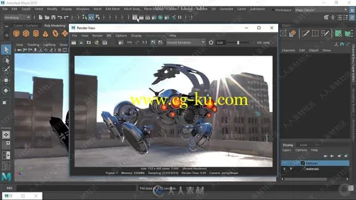 Maya 2019中UVS材质与纹理核心技术训练频教程的图片2