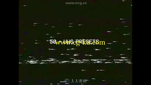 50组VHS摄像机噪点噪波背景预设视频素材合集的图片1