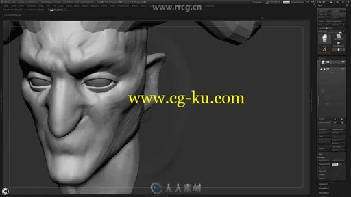 Zbrush游戏角色雕刻制作实例训练视频教程的图片2