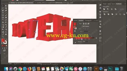 Illustrator制作3D文字文本特效视频教程的图片2