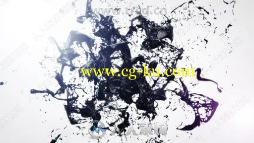 黑色墨迹液体油漆Logo演绎动画AE模板的图片1