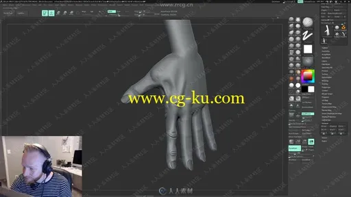 Zbrush超精细手部雕刻实例制作视频教程的图片2