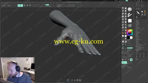 Zbrush超精细手部雕刻实例制作视频教程的图片3