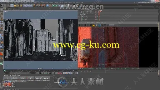 C4D未来科幻概念场景完整制作流程视频教程的图片2