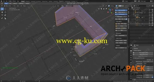 Archipack建筑archviz流程Blender插件V2.0.9版的图片1