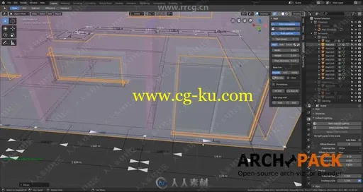 Archipack建筑archviz流程Blender插件V2.0.9版的图片2