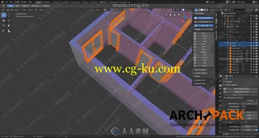 Archipack建筑archviz流程Blender插件V2.0.9版的图片3