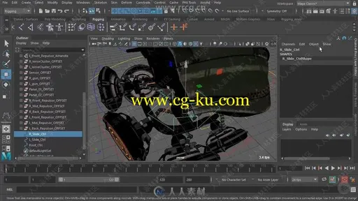 Maya 2019基础技能训练视频教程之骨骼动画的图片1