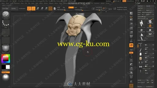 ZBrush掠夺者灵魂之剑雕刻制作视频教程的图片3