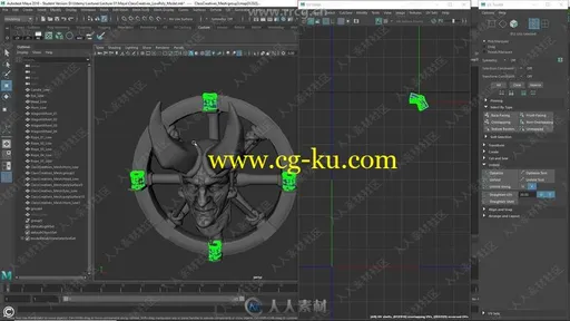 游戏角色大师级实例制作视频教程之Maya中UV生成的图片1