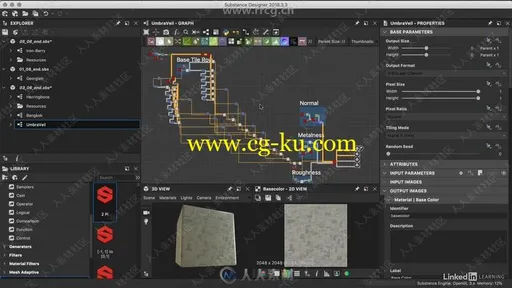 Substance Designer建筑可视化渲染贴图制作视频教程的图片1