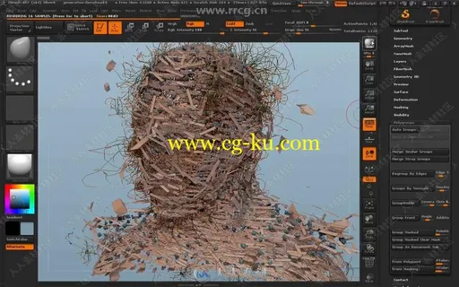 ZBrush雕刻技术基础技能训练视频教程的图片1