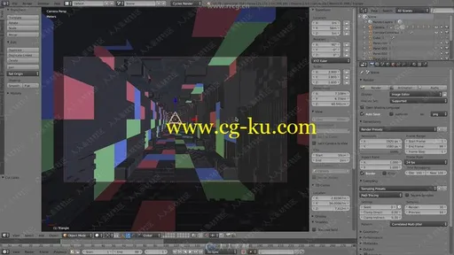 Blender科幻循环隧道实例制作视频教程的图片3