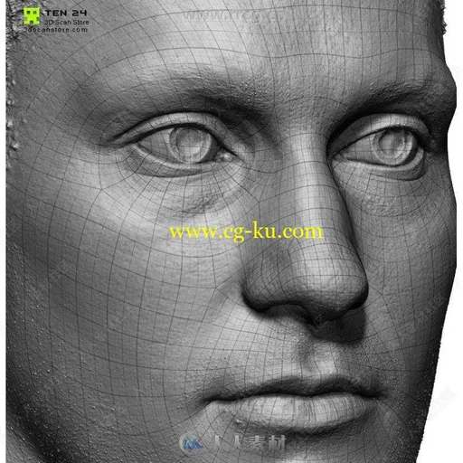 高精度肌肉男性不同姿势扫描3D模型合集的图片3