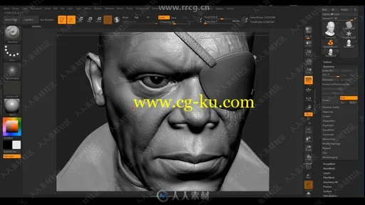 ZBrush漫威影视角色雕刻实例制作视频教程的图片2