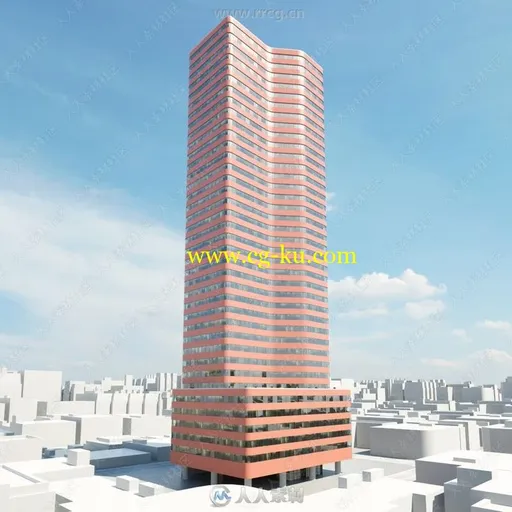 52组高精度现代摩天大楼大厦3D模型合集 Evermotion Archmodels第181季的图片1