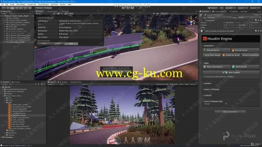 Houdini与Unity UE4赛车竞速游戏制作视频教程的图片2