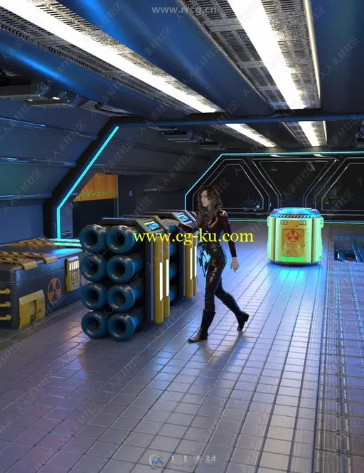 星际战舰宇宙飞船内部3D模型合集的图片2