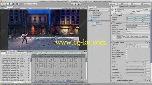 Unity 3D格斗游戏制作技术训练视频教程的图片1