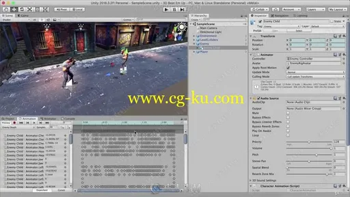 Unity 3D格斗游戏制作技术训练视频教程的图片3