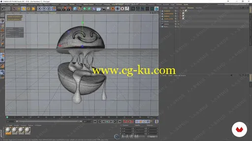 ZBrush与C4D卡通角色实例制作视频教程的图片3