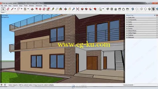 SketchUp 2019建筑设计全面核心训练视频教程的图片1